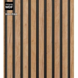 Pannello acustico in legno, OAK HALIFAX, 28x275 cm (0,77 m²)