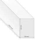 3D Lamelle Decorative​ (30x40x2750 mm) (rovere wotan)