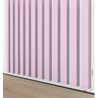 Listelli decorativi 3D per pareti e soffitto, listello in legno (ROSA CHIARO), 16x28mm