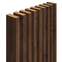 Lamelle decorative per parete divisoria (22x70 mm) (noce)