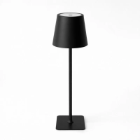 Lampada da tavolo per ristoranti, NERA, con batteria, ricaricabile, 3600 mAh