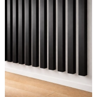3D decorative slats, wooden strips for walls, ceiling, or partition wall (28x37 mm) (FLAGSTAFF OAK)