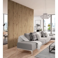 Listelli in legno per pareti divisorie (28x60 mm) (ROVERE RUSTICO)