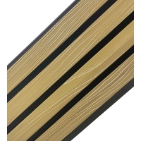 Pannello di facciata WPC, 219x2900 mm, bicolore, ROVERE CHIARO & NERO (0,63 m²)