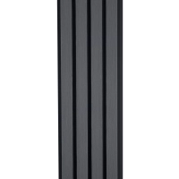 Pannello per facciata in WPC GRIGIO/NERO, 219x2900 mm, texture ondulata, half co-extrusion (0,63 m²)