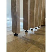 Gamba regolabile per listelli in legno, per montaggio autonomo, senza foratura