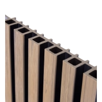 Pannello di facciata WPC, 223x26x2900 mm, ROVERE CHIARO con fughe nere, 6 griglie (0,64 m²)