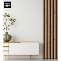Pannelli Acustici in Legno Fonoassorbenti, quercia rustica, 28x275cm (0.77 m²)