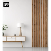 Listelli decorativi 3D, listelli in legno per pareti, soffitti o pareti divisorie (28x37 mm) (noce chiaro)