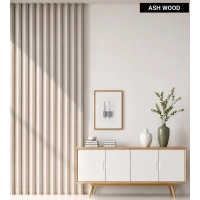 Lamelle decorative 3D, listelli in legno per pareti e soffitto (28x37 mm) (FRASSINO)