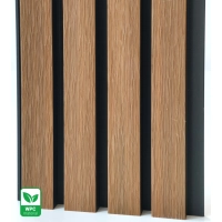 Pannello di facciata WPC TEAK/NERO, superficie SPAZZOLATA, 219x2900 mm, bicolore (0,63 m²)