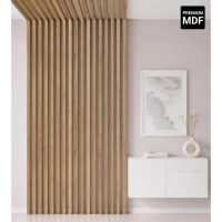 Listelli decorativi 3D per pareti e soffitto, listello in legno (ROVERE CHIARO), 16x28mm