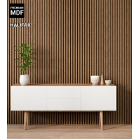 Pannello acustico in legno, OAK HALIFAX, 28x275 cm (0,77 m²)