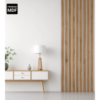 Listelli decorativi 3D, listelli in legno per pareti, soffitti o pareti divisorie (28x37 cm) (ROVERE CATANIA)