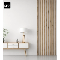 Listelli decorativi 3D, listelli in legno per pareti, soffitti o pareti divisorie (28x37 cm) (ROVERE DULANO)