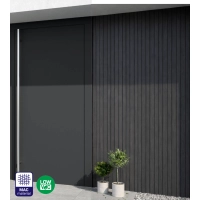 Rivestimento di facciata a lamelle, effetto legno, GRAFITE, 260 x 18 x 0,3 cm (0,47 m²)