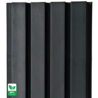 Pannello di facciata WPC, 219x2900 mm, NERO finitura liscia (0,63 m²)