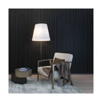 3D decorative slats, wooden strips for walls, ceiling, or partition wall (28x37 mm) (FLAGSTAFF OAK)