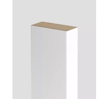 Lamelle decorative per parete divisoria (22x70 mm) (bianco)