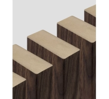 Lamelle decorative per parete divisoria (22x70 mm) (noce)