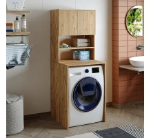 Mobile per lavatrice, rovere, MONICA, 65 x 181 x 60 cm
