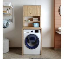 Mobile per lavatrice, rovere, MONICA, 65 x 181 x 60 cm