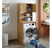 Mobile per lavatrice, rovere, MONICA, 65 x 181 x 60 cm