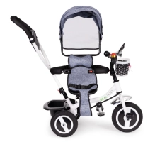 Triciclo per bambini EcoToys, 3 in 1, grigio