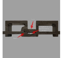 Pannello di facciata WPC PREMIUM, ROVERE ANTICO, 2900 mm (0,64 m²)