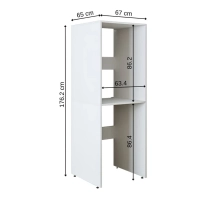 Colonne per lavatrice e asciugatrice ECO, bianco, 176x67x65 cm