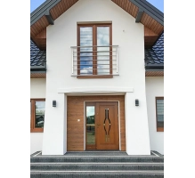 Pannello di facciata EPS200, effetto legno, ROVERE DORATO, 18x1,9x200 cm (0,36 m²)