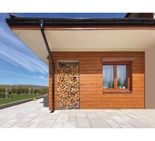 Pannello di facciata EPS200, effetto legno, NOCE, 18x1,9x200 cm (0,36 m²)