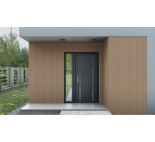 Leseni fasadni panel, polistiren, zlaten hrast, 18 cm x 1,9 cm x 200 cm [CLONE]