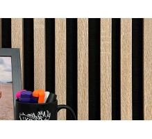 Pannelli Acustici in Legno Fonoassorbenti, rovere Sonoma, 30x275 cm (0,82 m²)