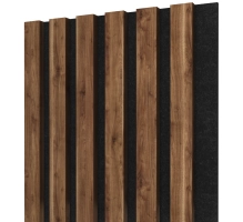 Pannelli Acustici in Legno Fonoassorbenti, noce, 28x275cm (0.77 m²)