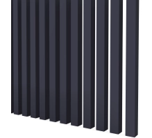 Listelli decorativi 3D, listelli in legno per pareti, soffitti o pareti divisorie (28x37 cm) (antracite)