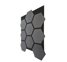 Pannello acustico da parete, ESAGONO ANTRACITE, 790x646 mm