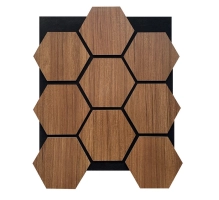 Pannello acustico da parete, ESAGONO ROVERE CATANIA, 790x646 mm
