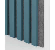 Pannello acustico in legno, GRIGIO SCANDINAVO, 28x275cm (0,77 m²)
