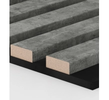 Pannello acustico in legno, CEMENTO/LOFT, 28x275cm (0,77 m²)