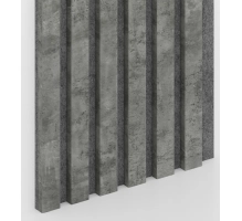 Pannello acustico in legno, CEMENTO/LOFT, 28x275cm (0,77 m²)