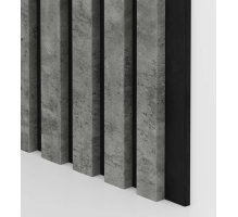 Pannello acustico in legno, CEMENTO/LOFT, 28x275cm (0,77 m²)