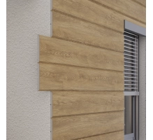 Pannello di facciata EPS200, effetto legno, ROVERE NATURALE, 18x1,9x200 cm (0,36 m²)