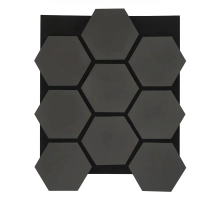 Pannello acustico da parete, ESAGONO ANTRACITE, 790x646 mm
