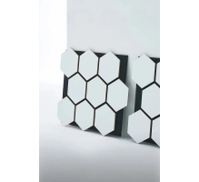Pannello acustico da parete, ESAGONO BIANCO, 790x646 mm