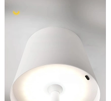 Lampada da tavolo per ristoranti, BIANCA, con batteria, ricaricabile, 3600 mAh