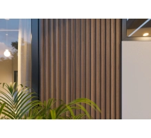WPC fasadni panel TEAK TWIX MINI, 5 lamel, 217x2900 mm, brušena tekstura