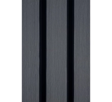 Pannello per facciata in WPC GRIGIO/NERO, 219x2900 mm, texture ondulata, half co-extrusion (0,63 m²)