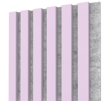 Pannelli acustici in legno, rosa chiaro, 28x275cm (0.77 m²)