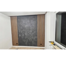 Pannelli Acustici in Legno Fonoassorbenti, quercia rustica, 28x275cm (0.77 m²)